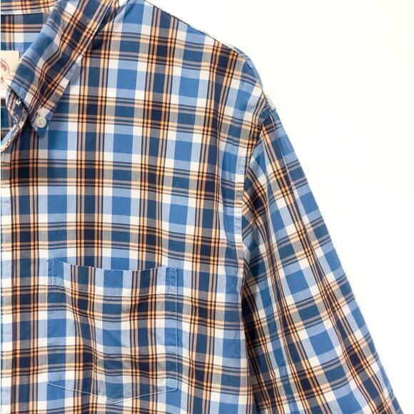 Brooks Brothers Red Fleece - Men's Plaid, Collared, Short Sleeve Shirt (XL) - Picture 3 of 4